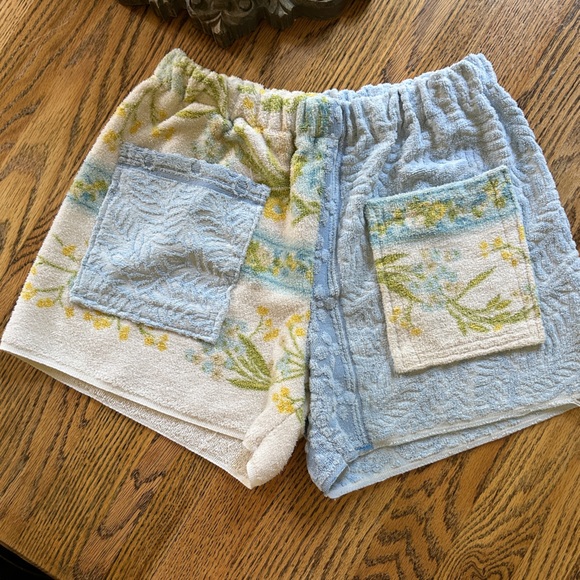 handmade Pants - Vintage handmade towel shorts